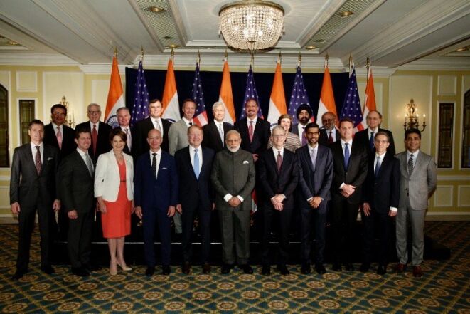 भारत - अमेरिका: नरेन्द्र मोदी ने कि 20 दिग्गज कंपनियों के सीईओ के साथ मीटिंग, कहा- भारत में करो निवेश