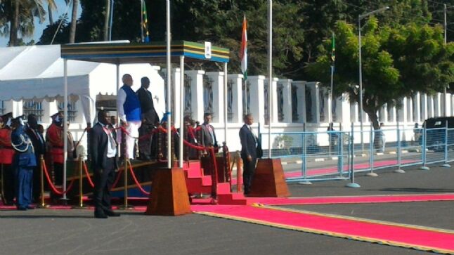 तंजानिया पहुंचे प्रधानमंत्री नरेंद्र मोदी का भव्य स्वागत
