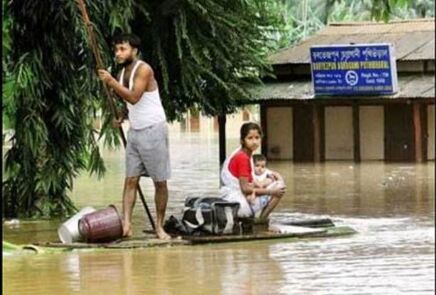 असम में बाढ़ से 90 हजार लोग प्रभावित
