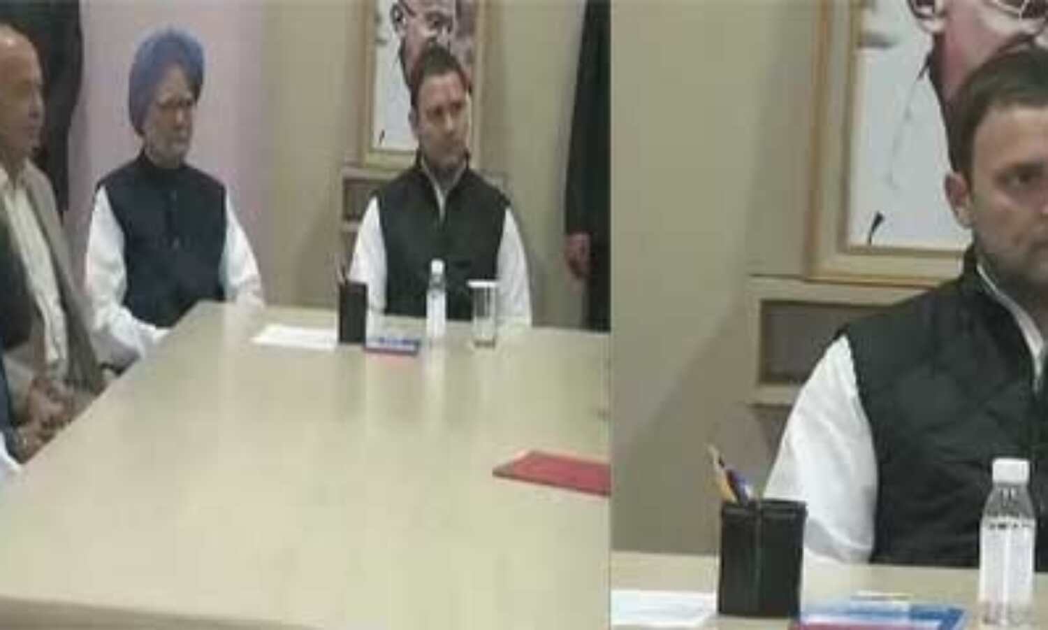 राहुल गांधी को नामांकन के बाद कांग्रेस नेताओं ने दी बधाई