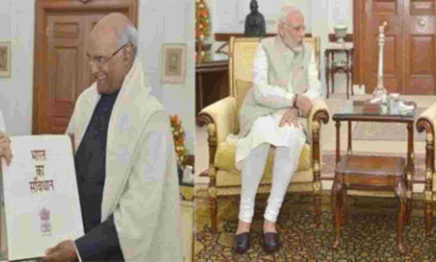 राष्ट्रपति रामनाथ कोविंद से मिले पीएम मोदी