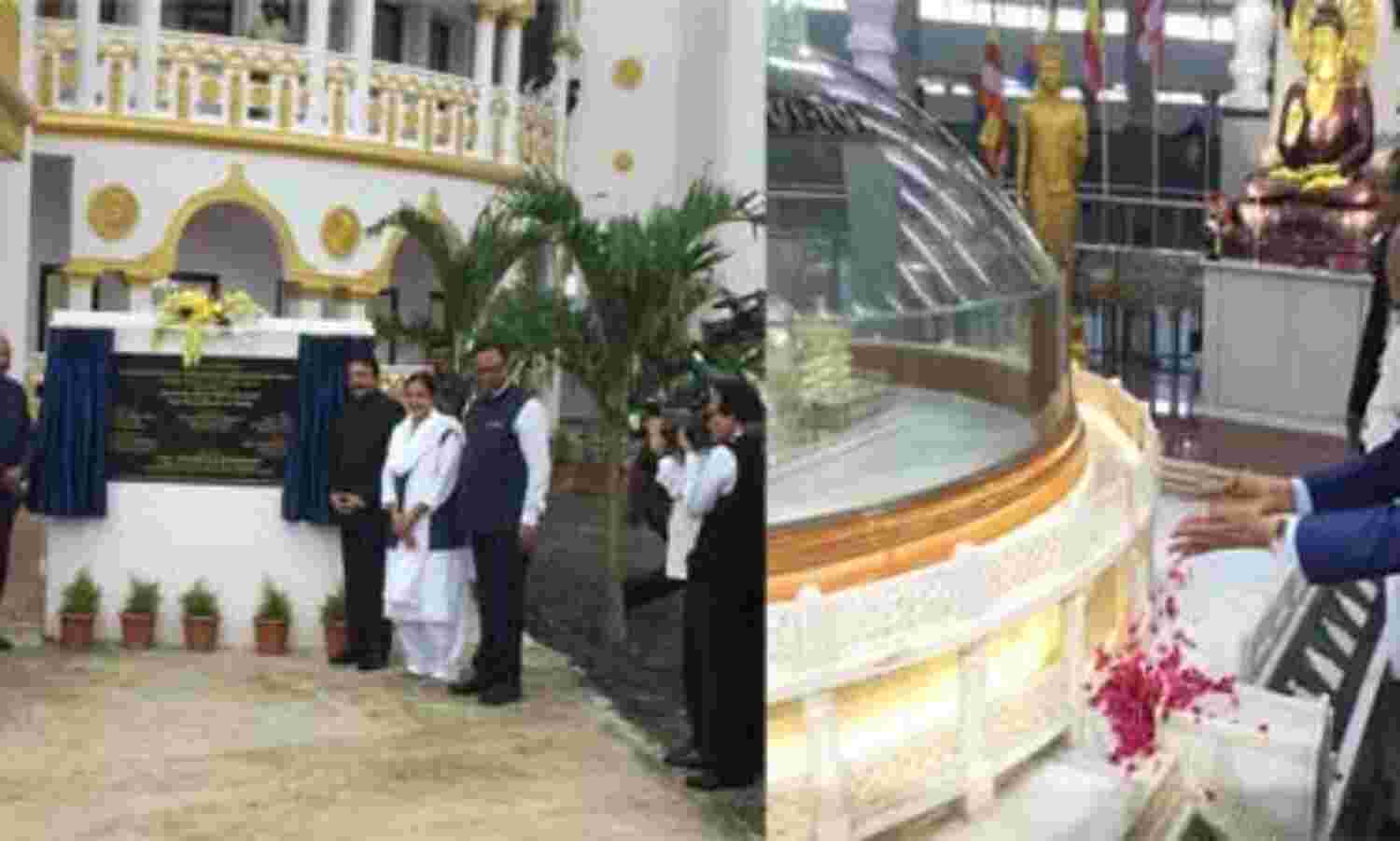 राष्ट्रपति पहुंचे नागपुर की दीक्षाभूमि, बाबासाहेब के अस्थिकलश के किए दर्शन