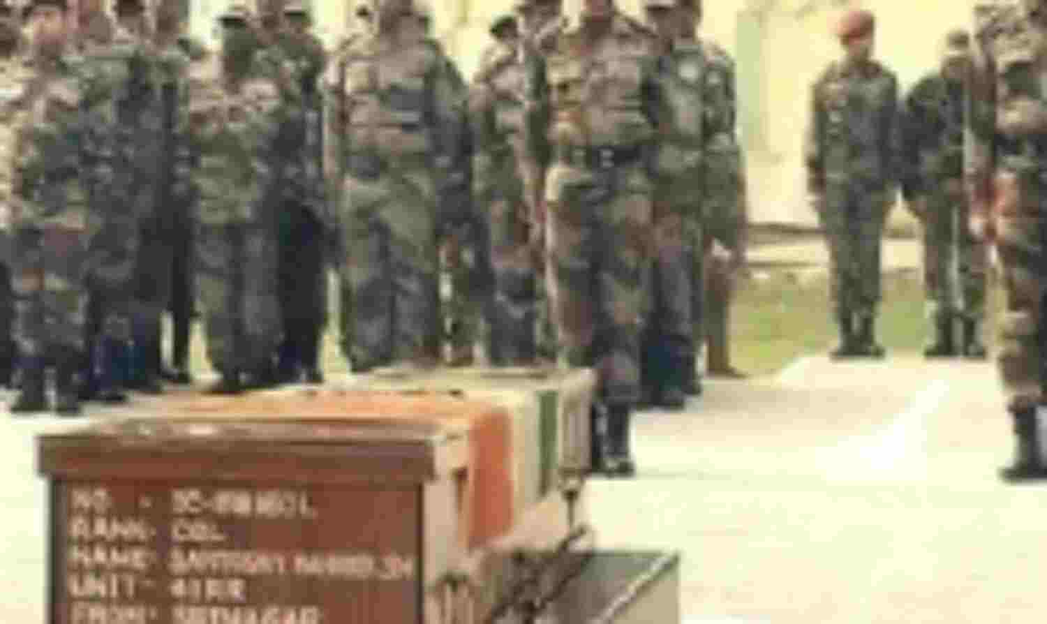 राजकीय सम्मान के साथ शहीद कर्नल का अंतिम संस्कार