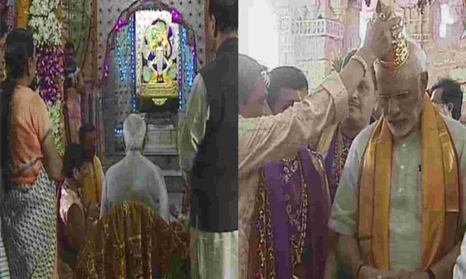 पीएम मोदी ने किये द्वारकाधीश के दर्शन पीएम मोदी ने किये द्वारकाधीश के दर्शन