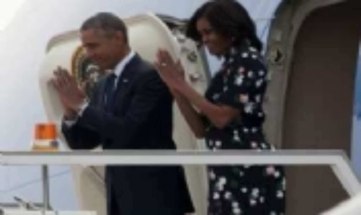 नमस्ते कह ओबामा ने किया भारत दौरा खत्म