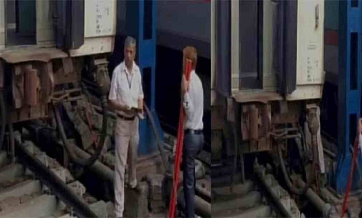 दिल्ली रेलवे स्टेशन पर आज सुबह एक बडा रेल हादसा टला, जम्मू राजधानी एक्सप्रेस हुई बेपटरी