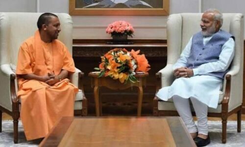 योगी आदित्यनाथ ने की प्रधानमंत्री नरेंद्र मोदी से मुलाकात