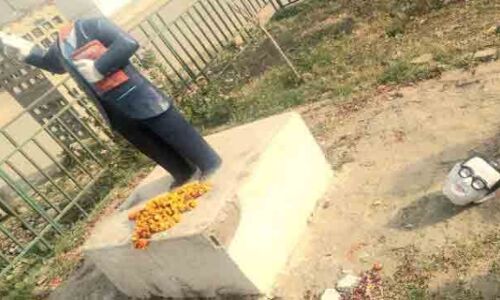 उत्तर प्रदेश के इलाहाबाद में तोड़ी गई अंबेडकर की प्रतिमा