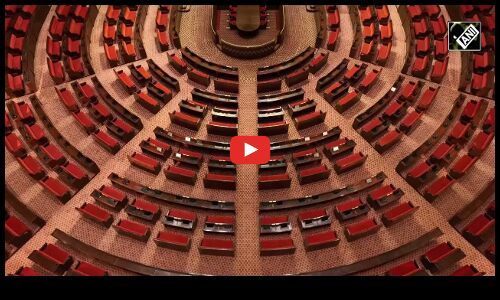 New Parliament : नवनिर्मित संसद भवन की पहली झलक, देखें वीडियो